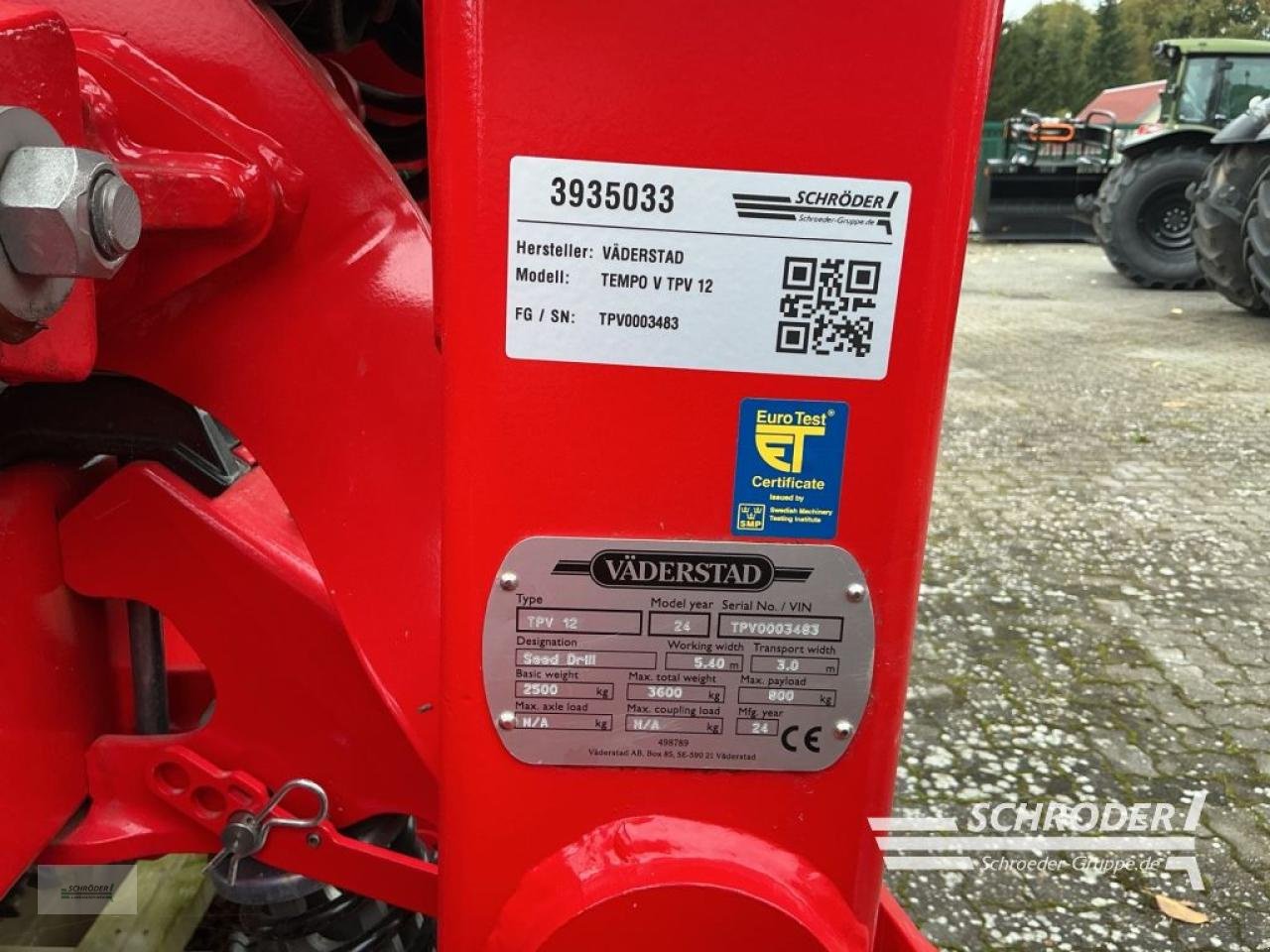 Einzelkornsägerät of the type Väderstad NEUMASCHINE | TEMPO V TPV 12 + FH 2200, Neumaschine in Friedland (Picture 7)